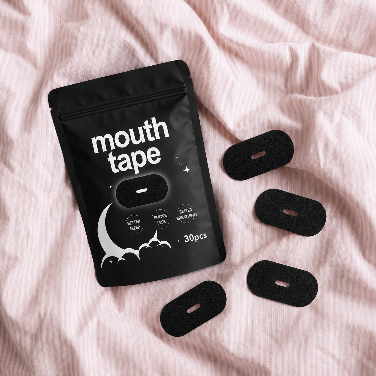 Mouth tape kit for sleeping