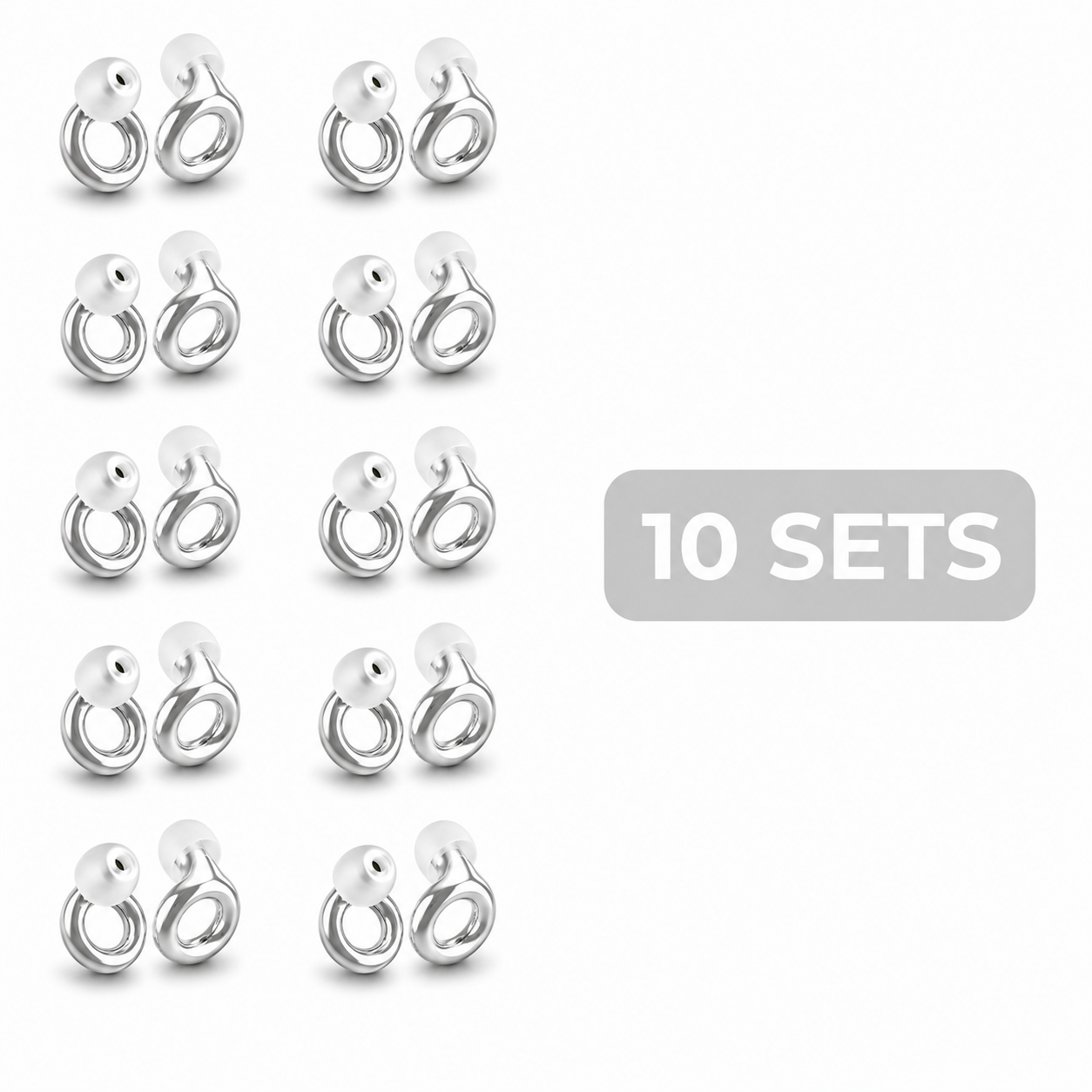 Noise cancelling loop ear plugs official sleeping silver set