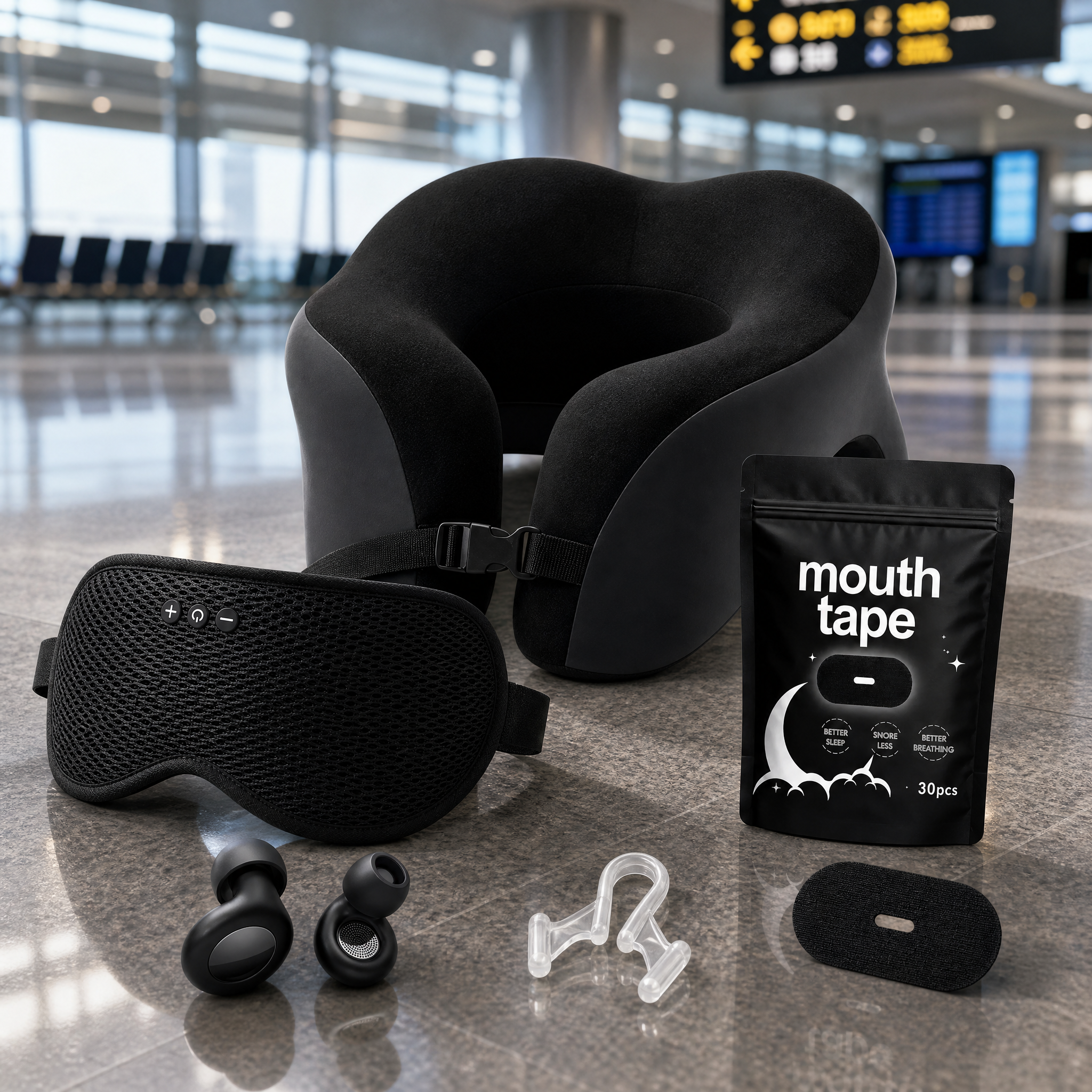 PREMIUM SLEEP ESSENTIALS BUNDLE DESIGNED FOR TRAVELLING AND TRAVELLERS