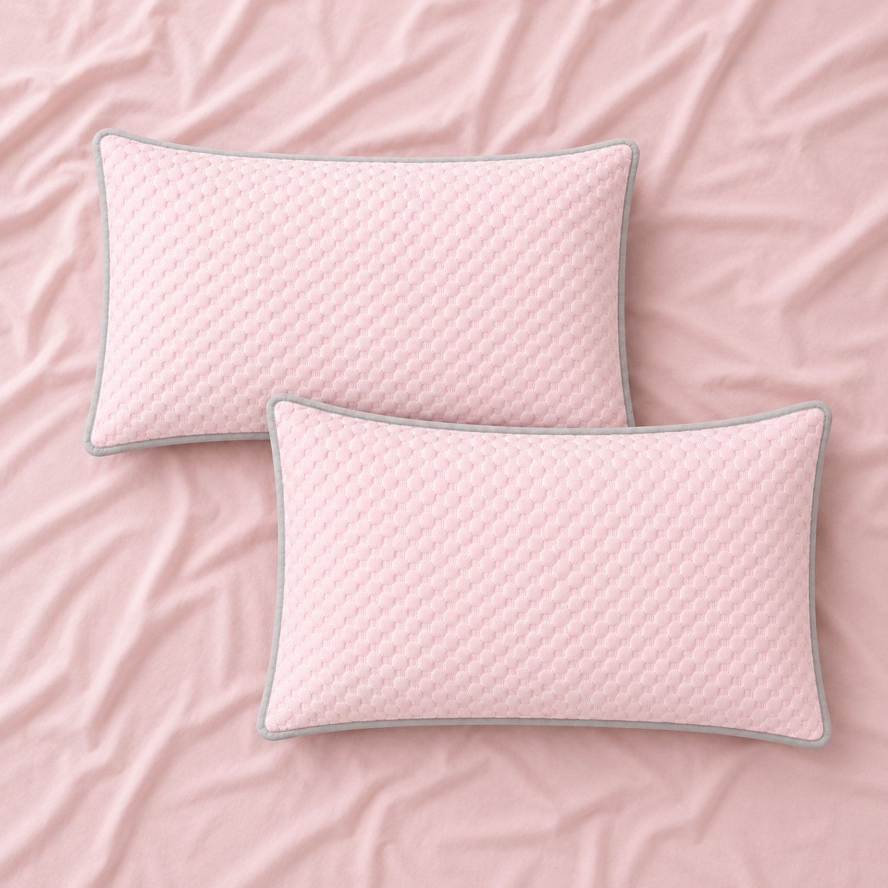 Pink cooling pillow cases