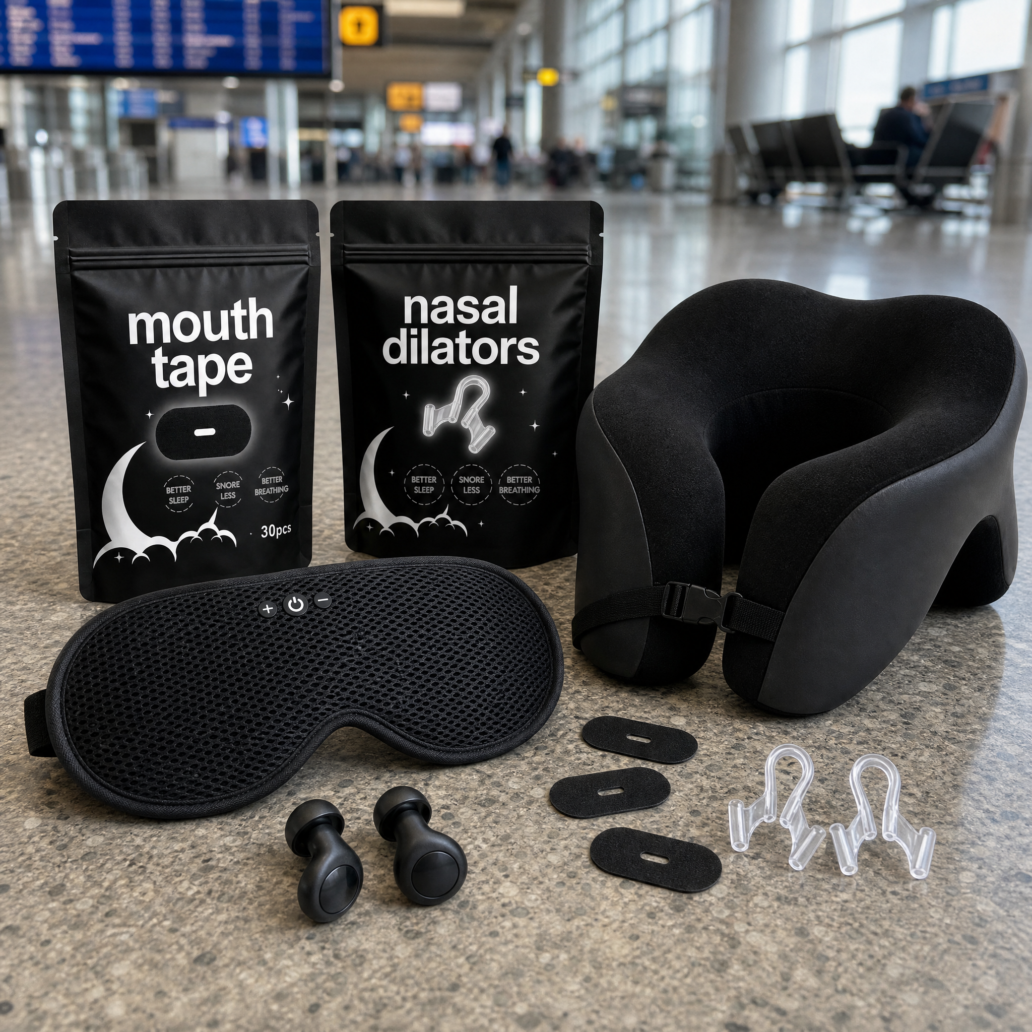 Premium travel sleep essential bundle, for travel, long journeys, better sleep and relaxation