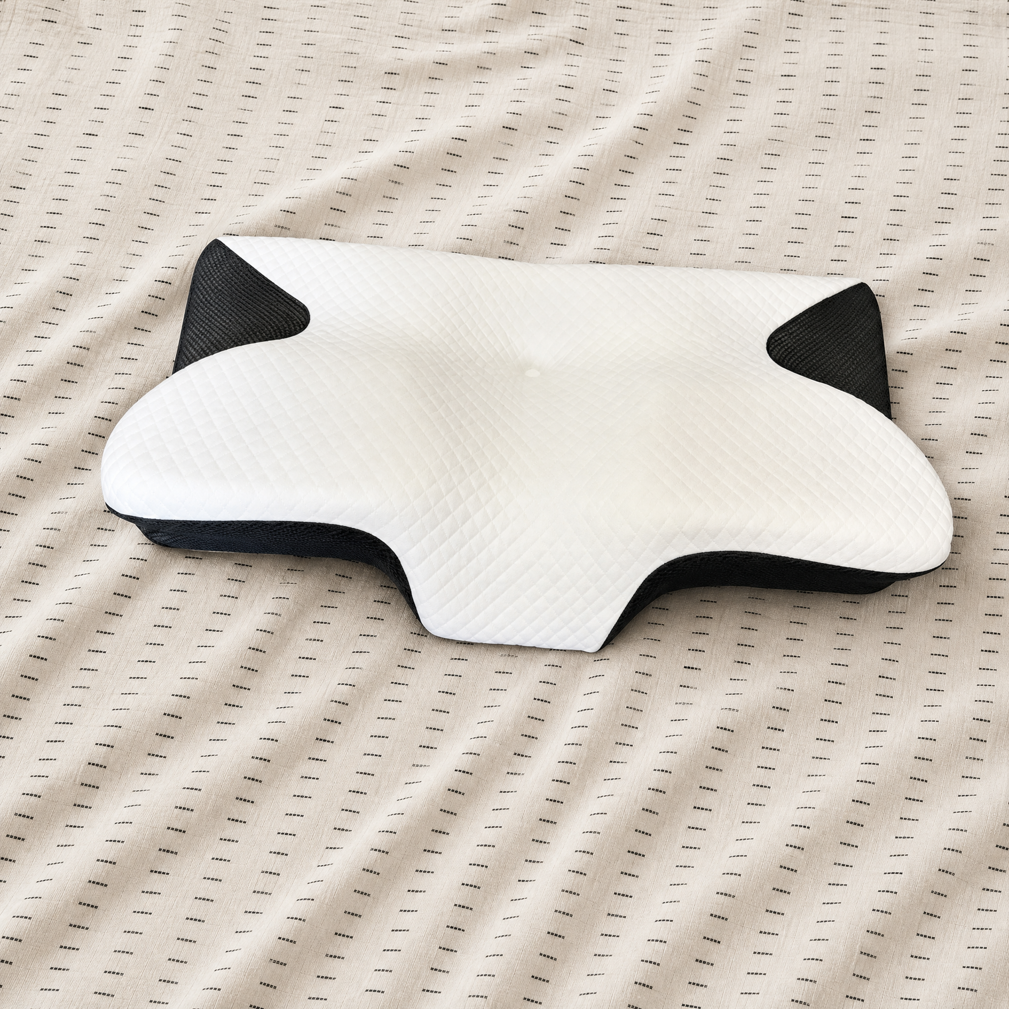 premium ergonomic memory foam pillow for back and side sleepers