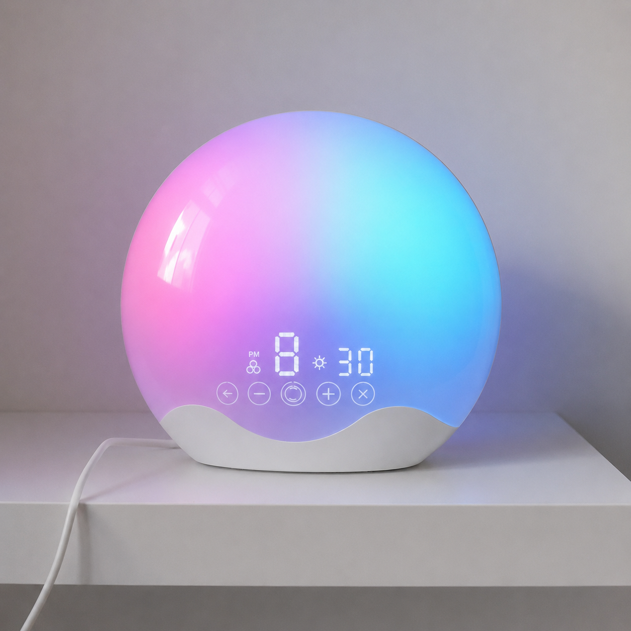Dozura Sunrise Globe Lamp Alarm Clock colour changing lumie