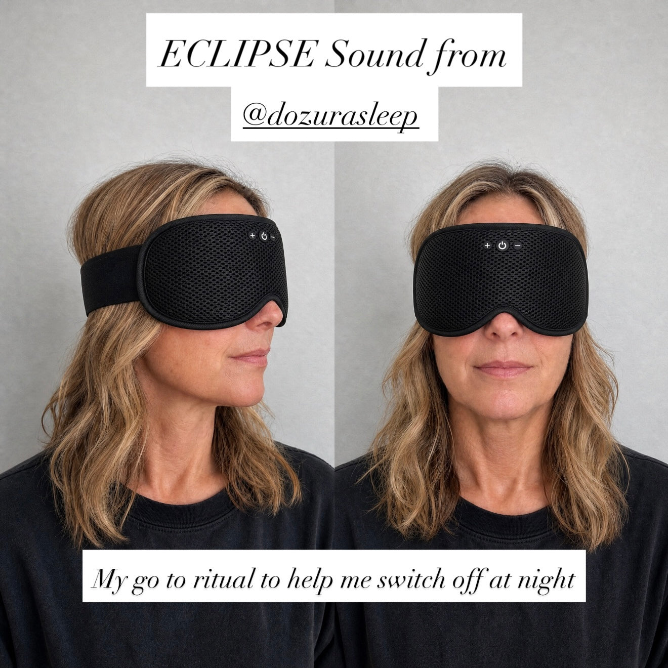 Dozura eclipse sound bluetooth sleep mask for better sleep sounds