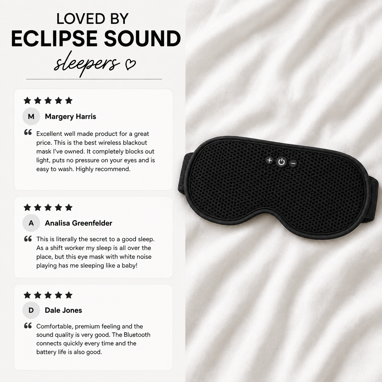 Dozura eclipse sound comparison vs other sleep masks, snoozeband, manta, drowsy for better sleep