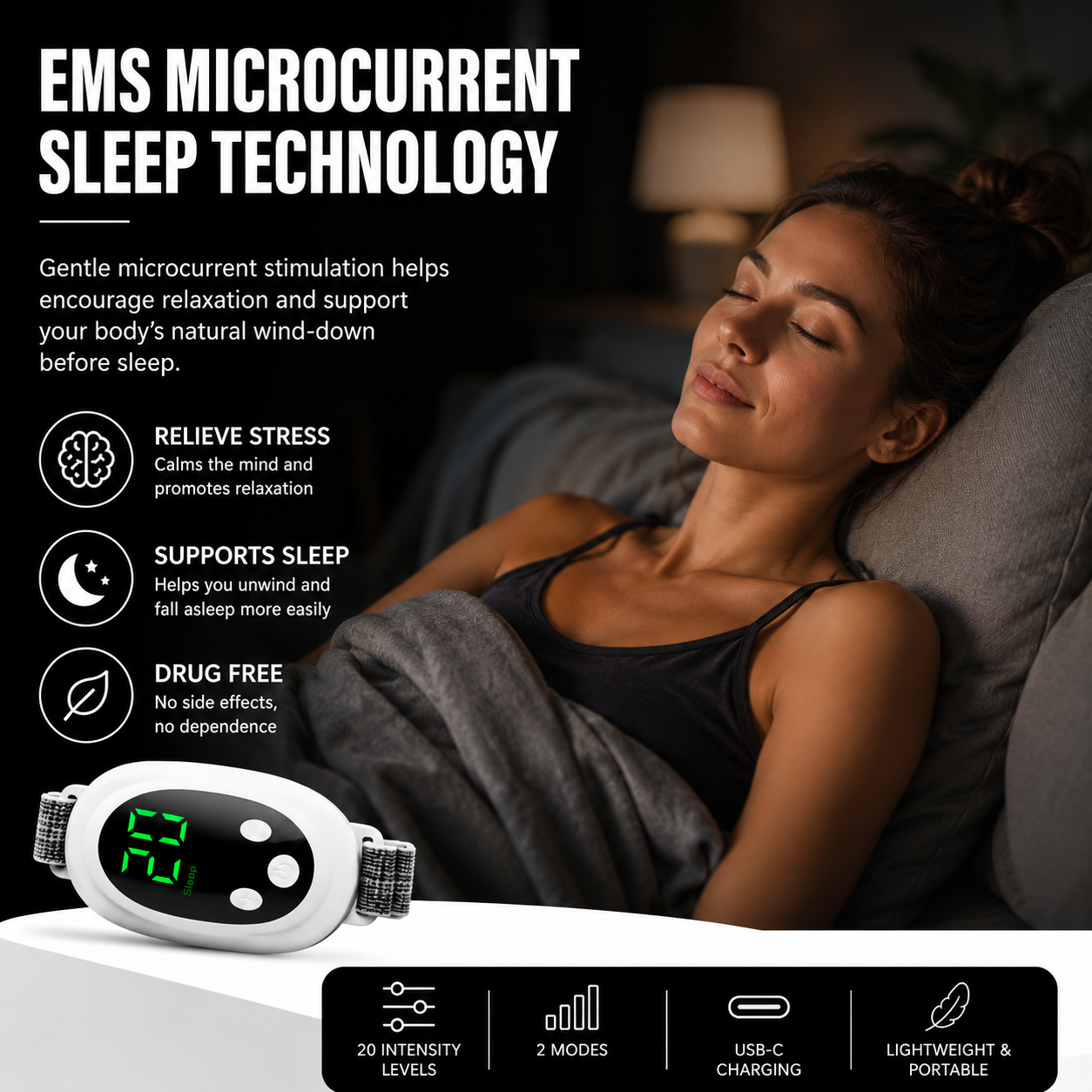 Handheld sleep relaxation device benefits 