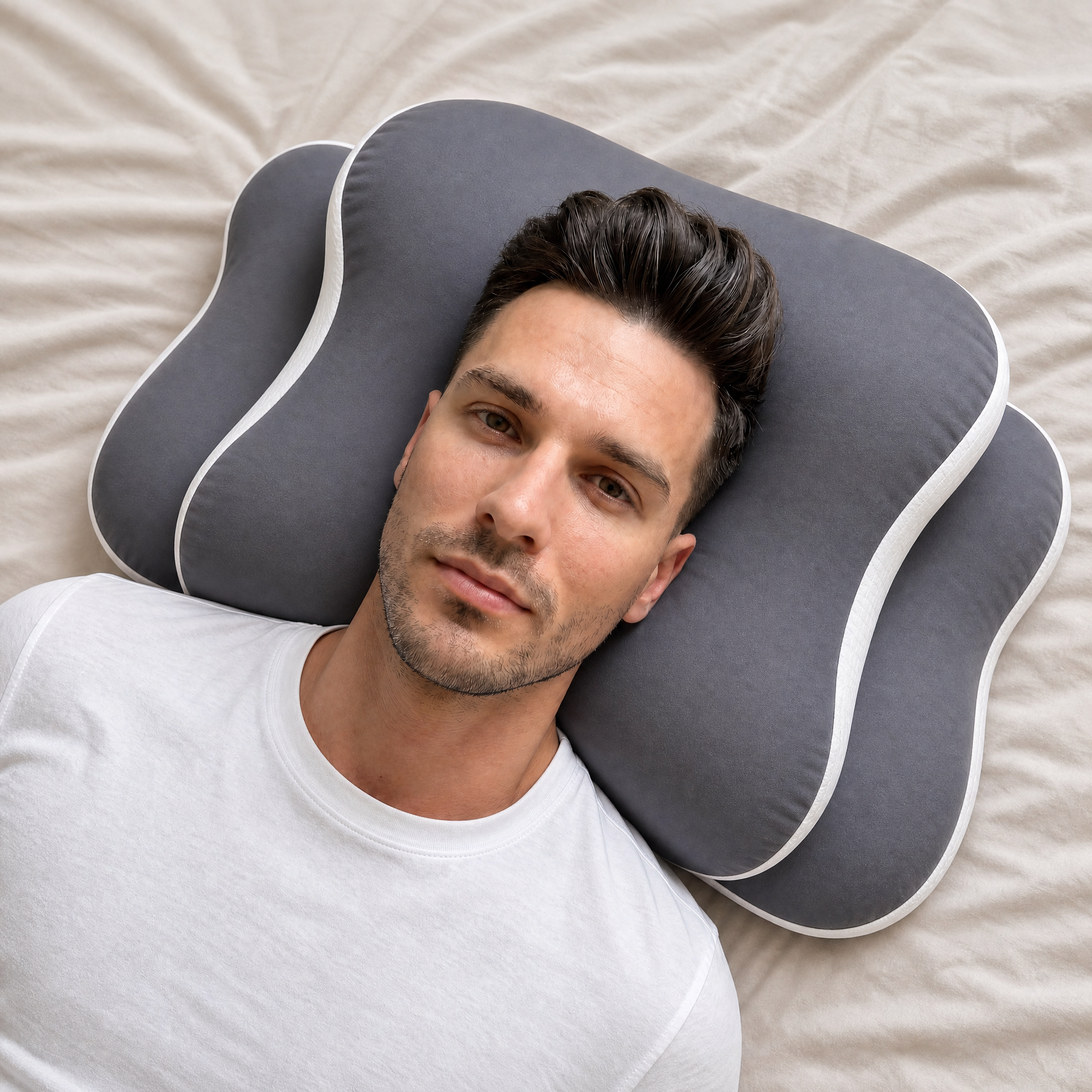 Premium ergonomic luxury memory foam pillow for better sleep, better mental health, and relaxation 