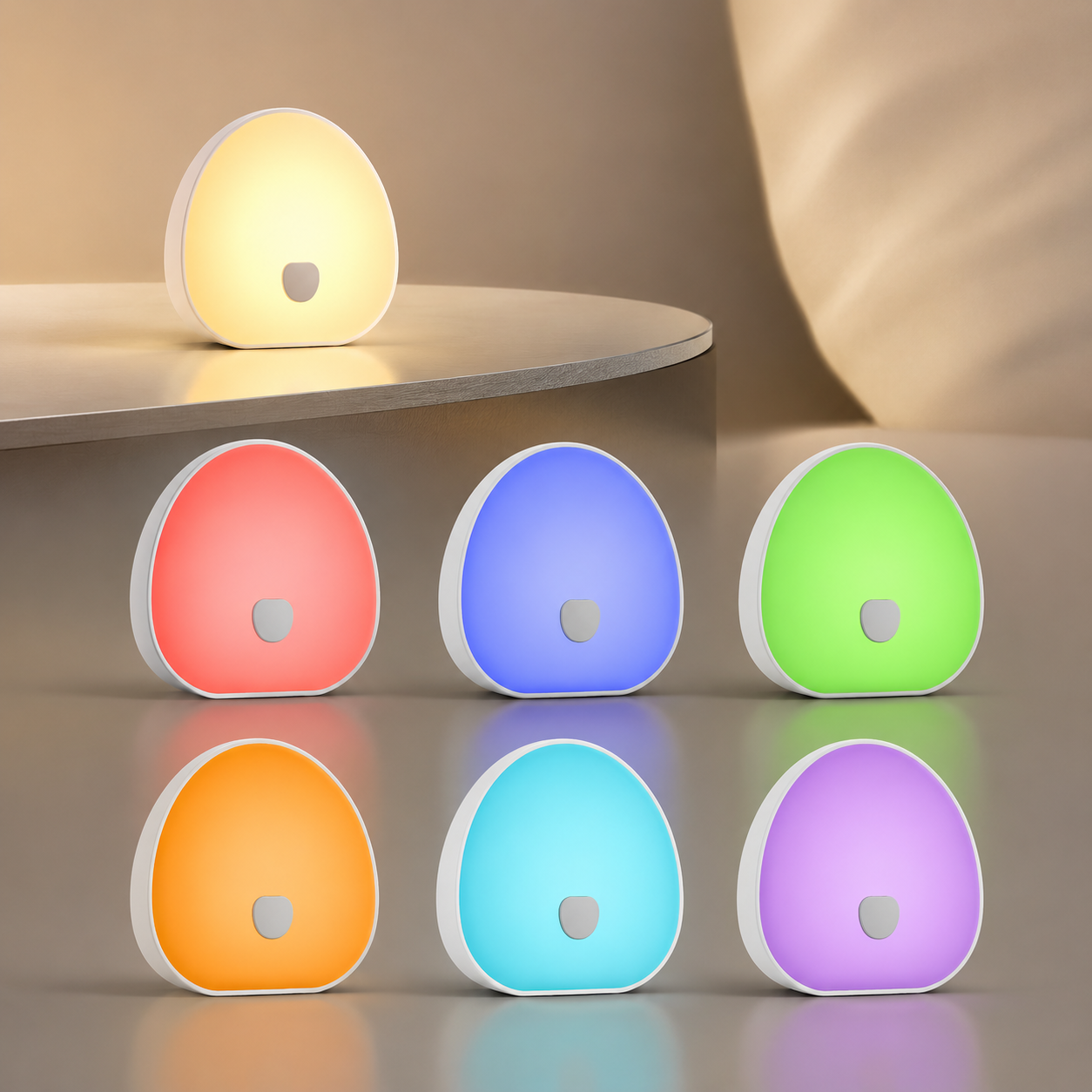 White noise night light pod multicolour RGB