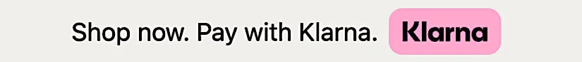 Shop now pay later with Klarna logo, online payment banner